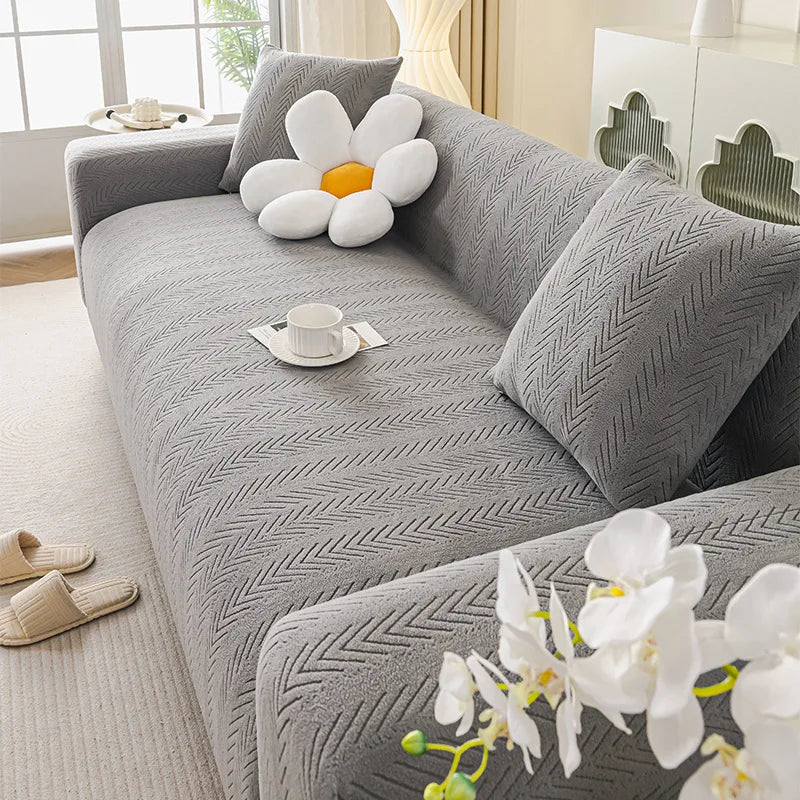 Cream-style Cat Scratch-resistant Elastic Sofa Cover Full Package All-season New Anti-slip Sofa Seat Cushion Sofa Covers